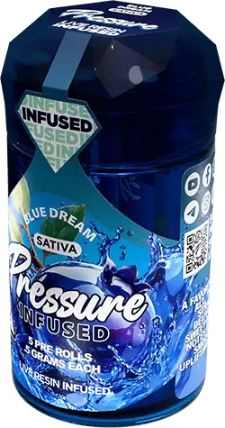 Pressure Extracts Blue Dream Flavor Infused Pre-Rolls 5 Pack Sativa 5g