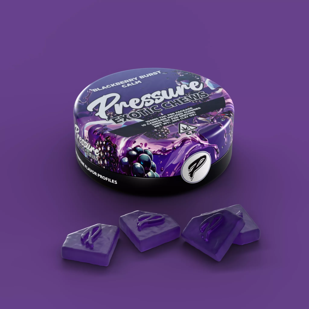 Pressure Extracts Blackberry Burst Calm Flavor Gummies – THC Relaxation Edibles