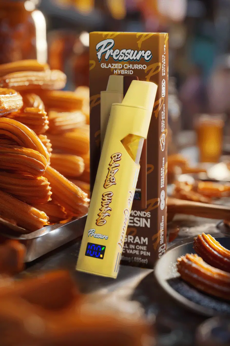 Pressure Glazed Churro Hybrid 2g Disposable Vape Flavor | Live Resin THC Vape Pen