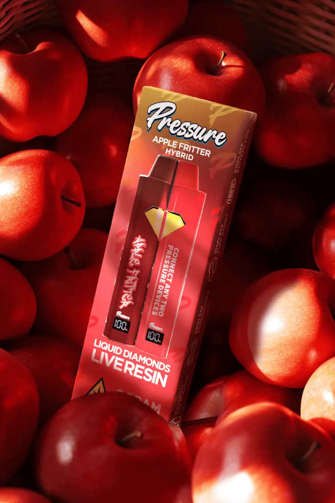 Pressure Apple Fritter Hybrid 2g Disposable Vape Flavor | Live Resin THC Vape Pen